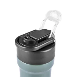 Karaca Thermosteel Camping 2-in-1 Edelstahl-Thermosflasche 450 ml Khaki