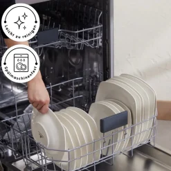 Karaca Timeless White Square Geschirr-Set für 12 Personen, 84 Teilig