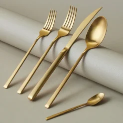 Karaca Tivoli Matte Gold 6-Personen 30-teiliges Besteckset