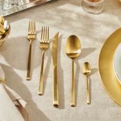Karaca Tivoli Matte Gold 6-Personen 30-teiliges Besteckset
