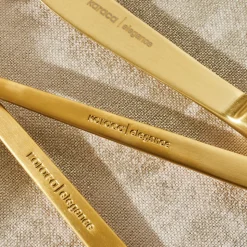 Karaca Tivoli Matte Gold 6-Personen 30-teiliges Besteckset