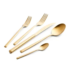 Karaca Tivoli Matte Gold 6-Personen 30-teiliges Besteckset