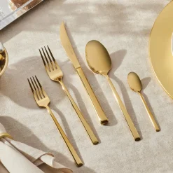 Karaca Tivoli Shiny Gold 6-Personen 30-teiliges Besteckset