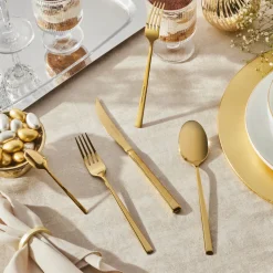 Karaca Tivoli Shiny Gold 6-Personen 30-teiliges Besteckset