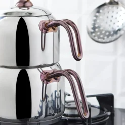 Karaca Urban Induktion Basis Midi Teekanne Set, Rosegold