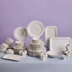 Karaca Vera White Geschirrset für 12 Personen, 84 teilig