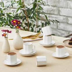 Karaca Vezir 6 Personen Kaffeetassen-Set 80 ml