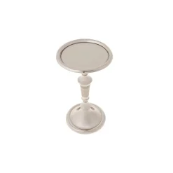 Karaca Victoria Kleiner Kerzenhalter 19x10m Silber