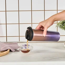 Karaca Violet, Edelstahl Thermosflasche, 450ML