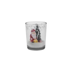 Karaca Weihnachten Kleines Haus Becher Kerze, 5,5x6,5 cm