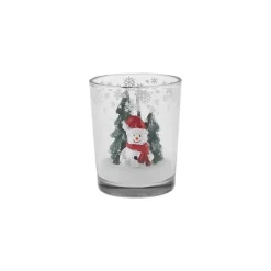 Karaca Weihnachten Kleine Figur Tumbler Kerze, 5,5x6,5cm