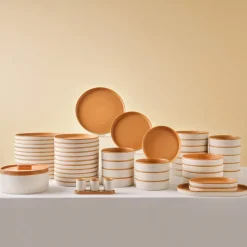 Karaca x Fatih Tutak Earth Collection 57-teiliges Tafelservice für 12 Personen