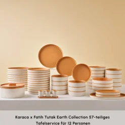 Karaca x Fatih Tutak Earth Collection 57-teiliges Tafelservice für 12 Personen