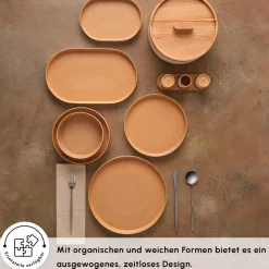 Karaca x Fatih Tutak Earth Collection 57-teiliges Tafelservice für 12 Personen