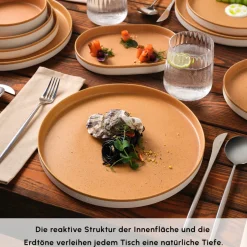 Karaca x Fatih Tutak Earth Collection 57-teiliges Tafelservice für 12 Personen