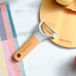 Karaca x Refika Gadgets Seitenschäler mit Holzgriff