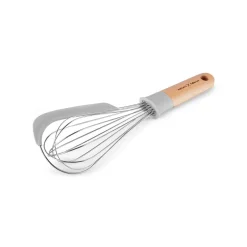 Karaca x Refika Gadgets Schneebesen mit Holzgriff und Silikon-Schaber