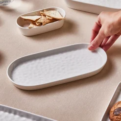 Karaca x Refika'dan Bembeyaz, Servierplatte, 24cm