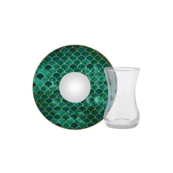 Karaca Zümrüt für 6 Personen Dessert Set , 18 Teilig