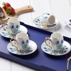 Karaca İznik Kaffeeservice für 6 Personen, 80 ml
