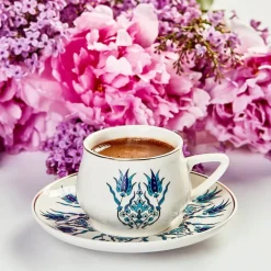 Karaca İznik Neues Formular Kaffeetasse Set für 6 Personen 100 ml