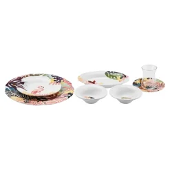 Karaca Zootopia 26-teiliges Frühstücksset und Servierschalen für 6 Personen