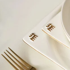 Karaca-Kollektion zum 50-jährigen Jubiläum Streamline New Generation Bone Sign Geschirrset für 12 Personen, 59-teilig