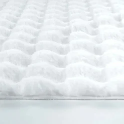 Kaschmir Teppich 7/24 Cosy Premium Bubble Weiß 80x150 cm