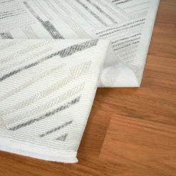 Kaschmir Teppich 7/24 Elegante Lumina Grey 80x150 cm