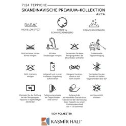 Kasmir Hali 7/24 Skandinavisch Premium Arya 120x180 cm