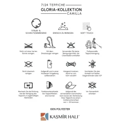 Kasmir-Teppich 7/24 Gloria Camilla 80x150 cm