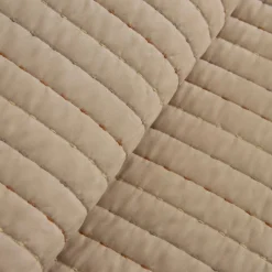 Manon Bettüberwurf Set, Doppelbett, Beige 230x240cm + 2(50x70) cm