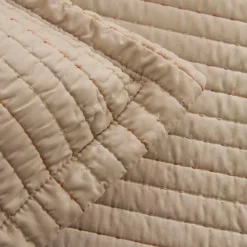 Manon Bettüberwurf Set, Doppelbett, Beige 230x240cm + 2(50x70) cm