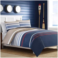 Nautica Bradford Doppel Bettbezugsset, 200x200, 2x80x80