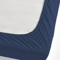 Nautica Jersey Spannbetttuch, Marineblau, 100x200cm