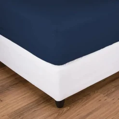 Nautica Jersey Spannbetttuch, Marineblau, 100x200cm