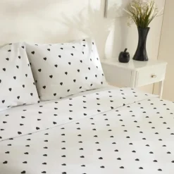 Sarah Anderson Amour Doppel Bettwäscheset Schwarz 200x220 Cm